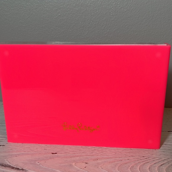 Lily Pulitzer Pineapple Print Picture Frame plastic 4x6 acrylic slide - Picture 4 of 9